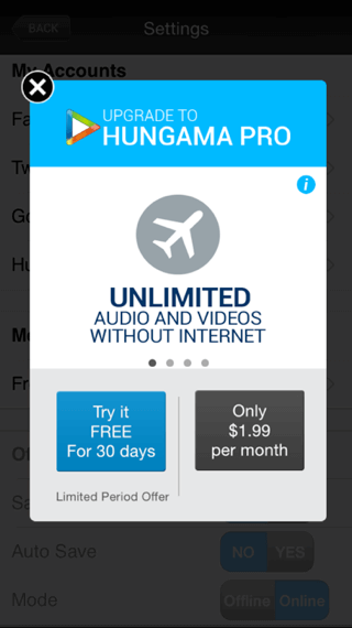 in app notification with two CTA for better user choice