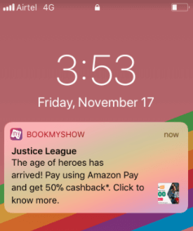 rich push notification with multi channel campaign