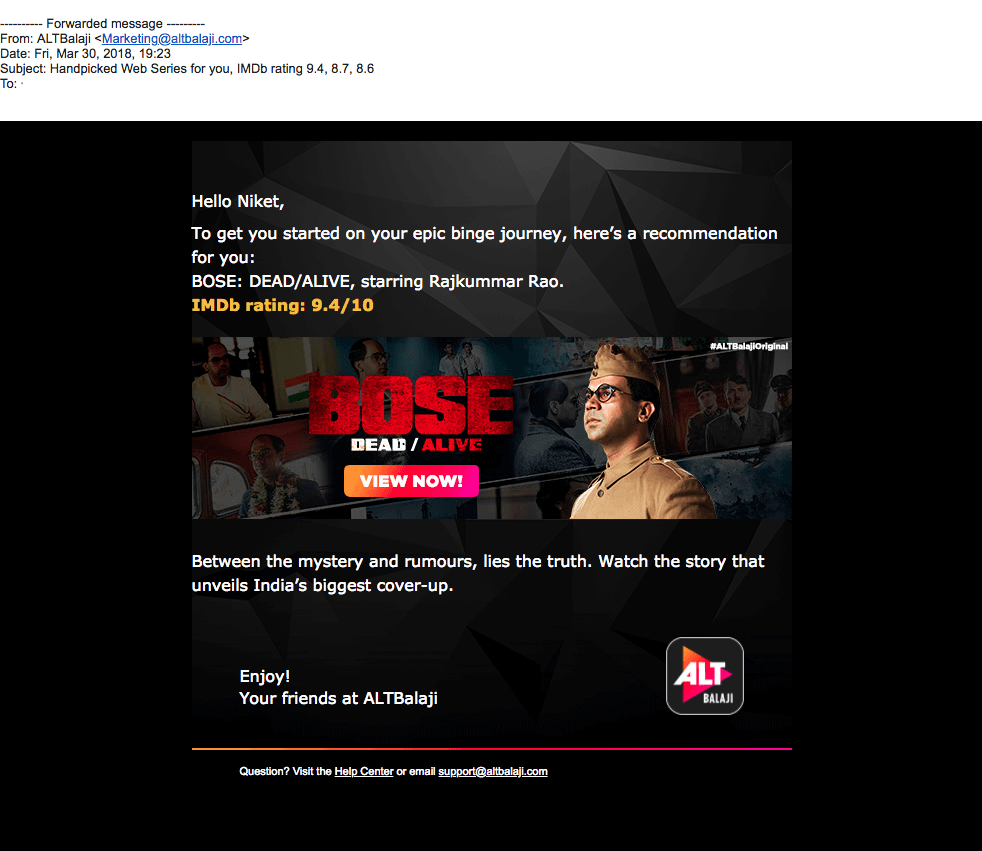 How ALTBalaji Increases User Retention Rate by 30% | Case Study
